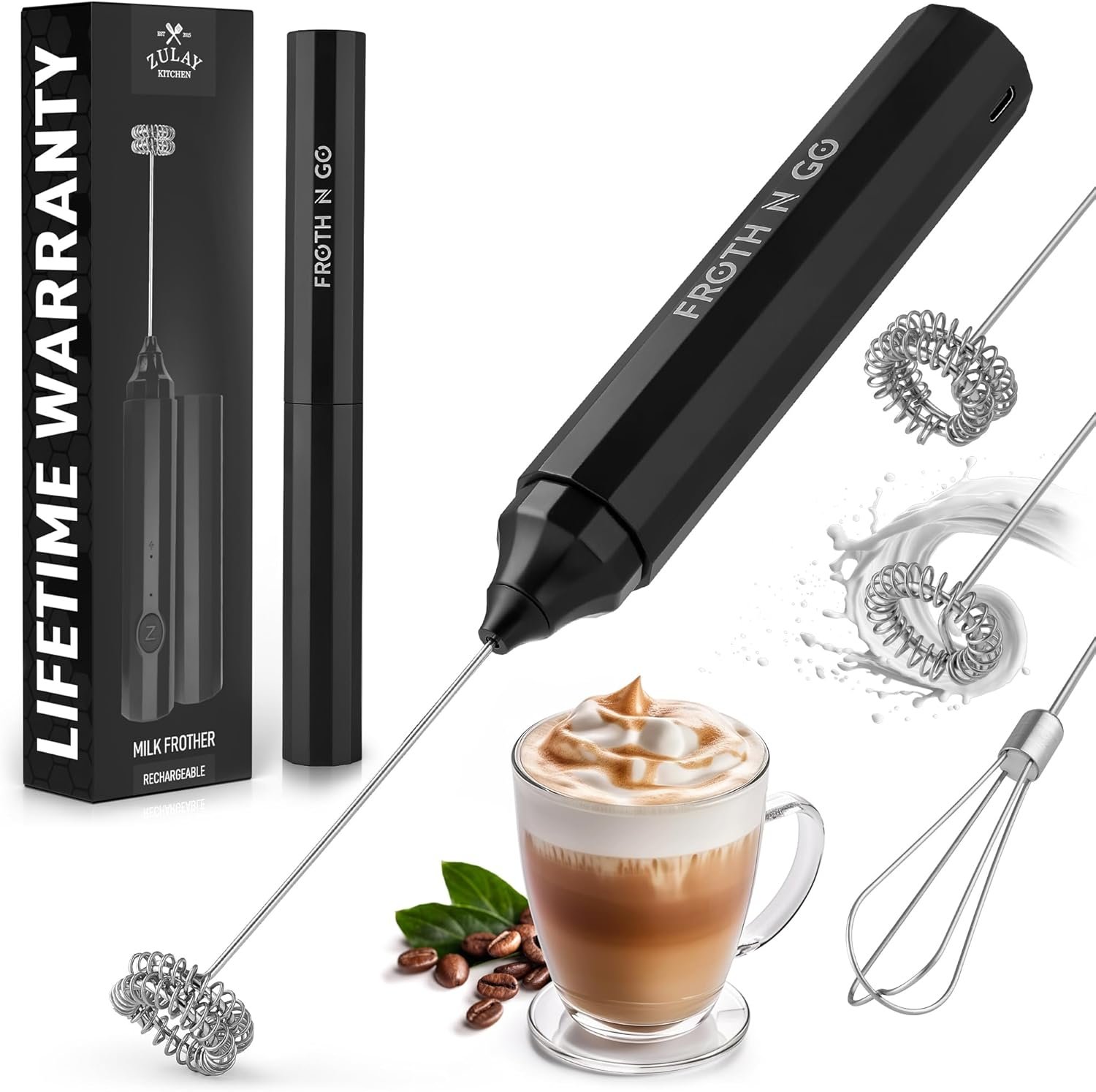 Zulay Froth N Go Milk Frother