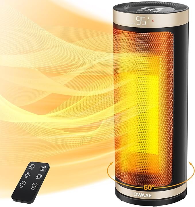 OWAAE 1500W PTC Portable Electric Heater