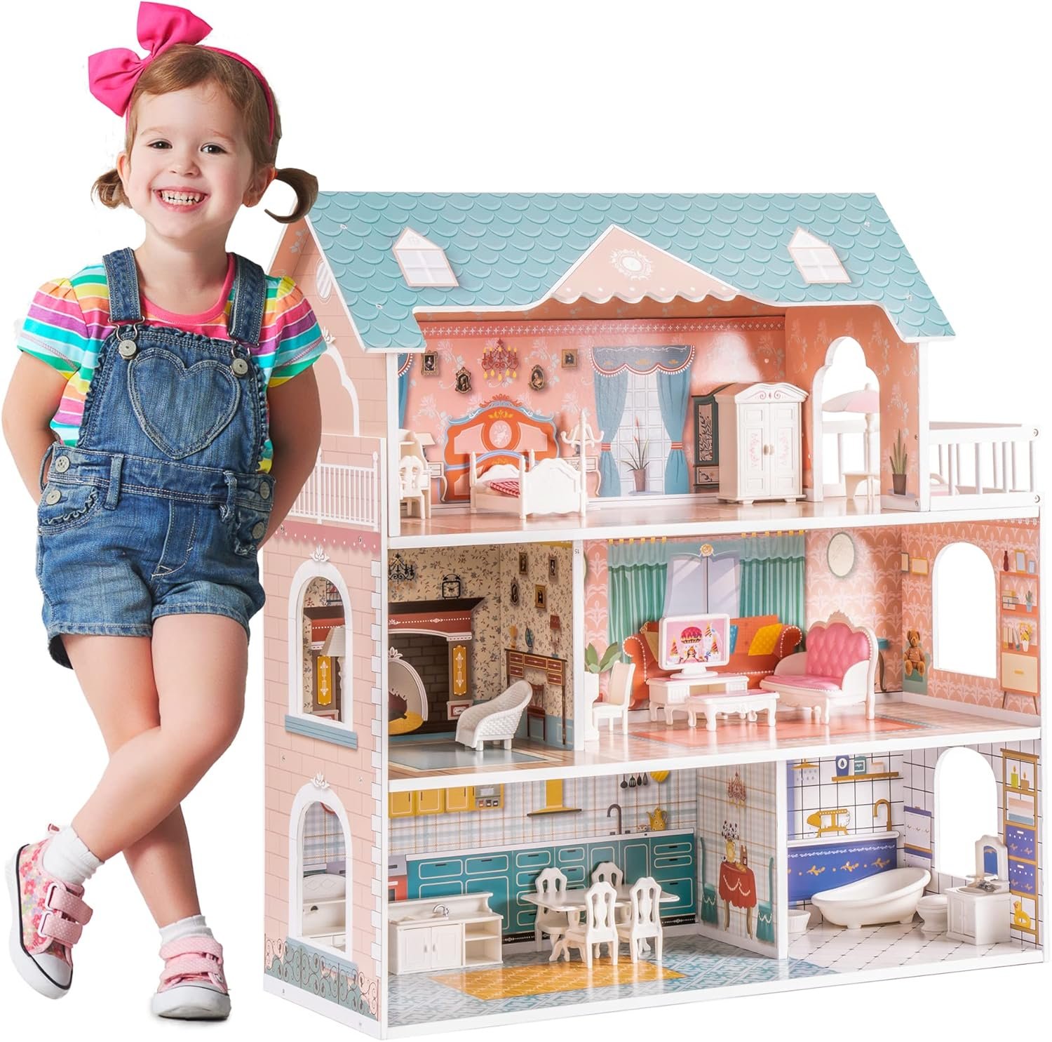 ROBOTIME Doll House