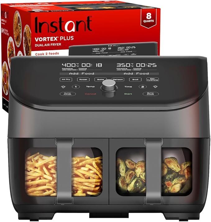 Instant Pot Vortex Plus XL 8QT ClearCook Air Fryer