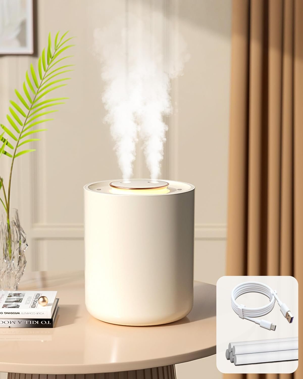 High-capacity travel humidifier