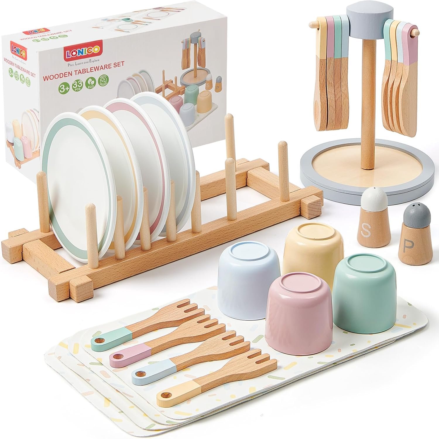 LonicoDirect Wooden Kitchen Accessories