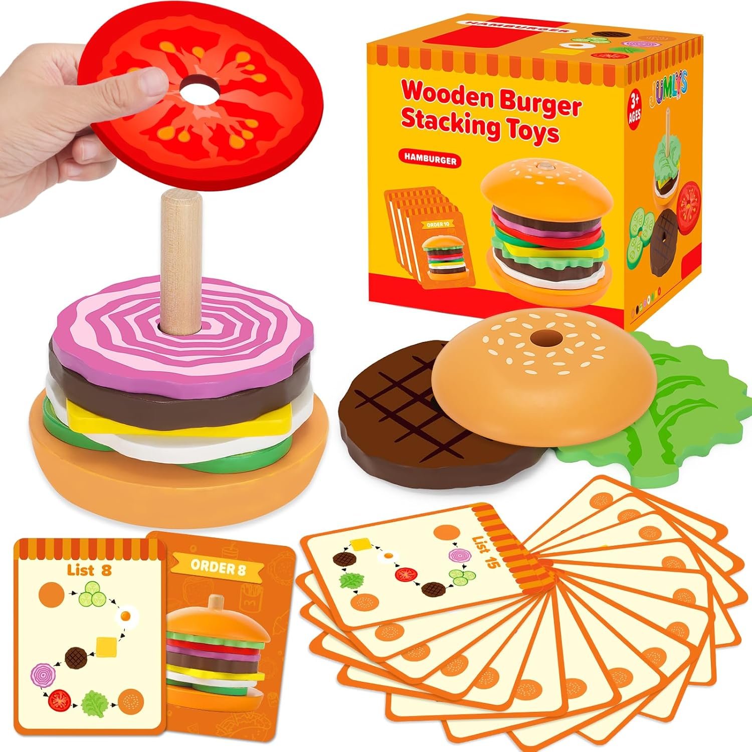 Jumlys Burger Stacking Toy