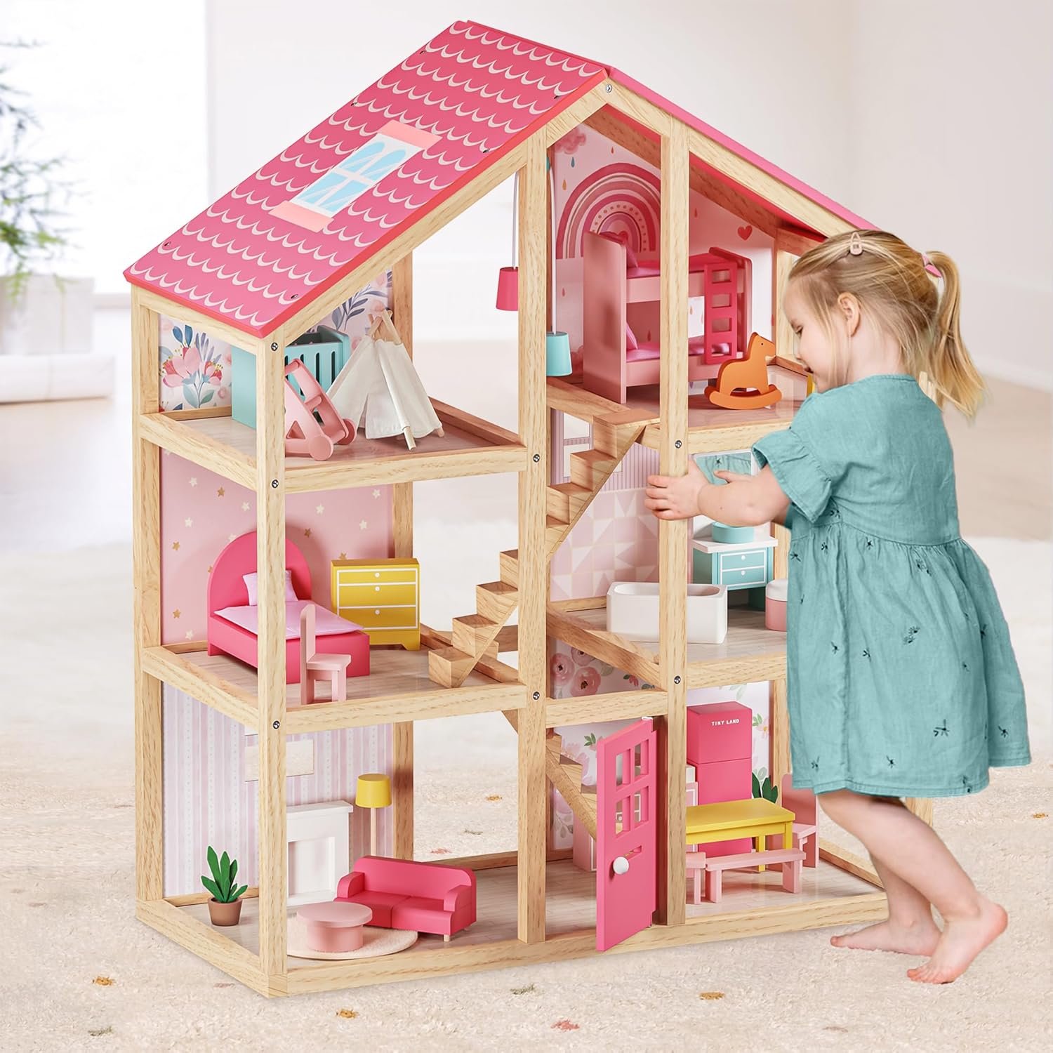 Tiny Land Wooden Dollhouse