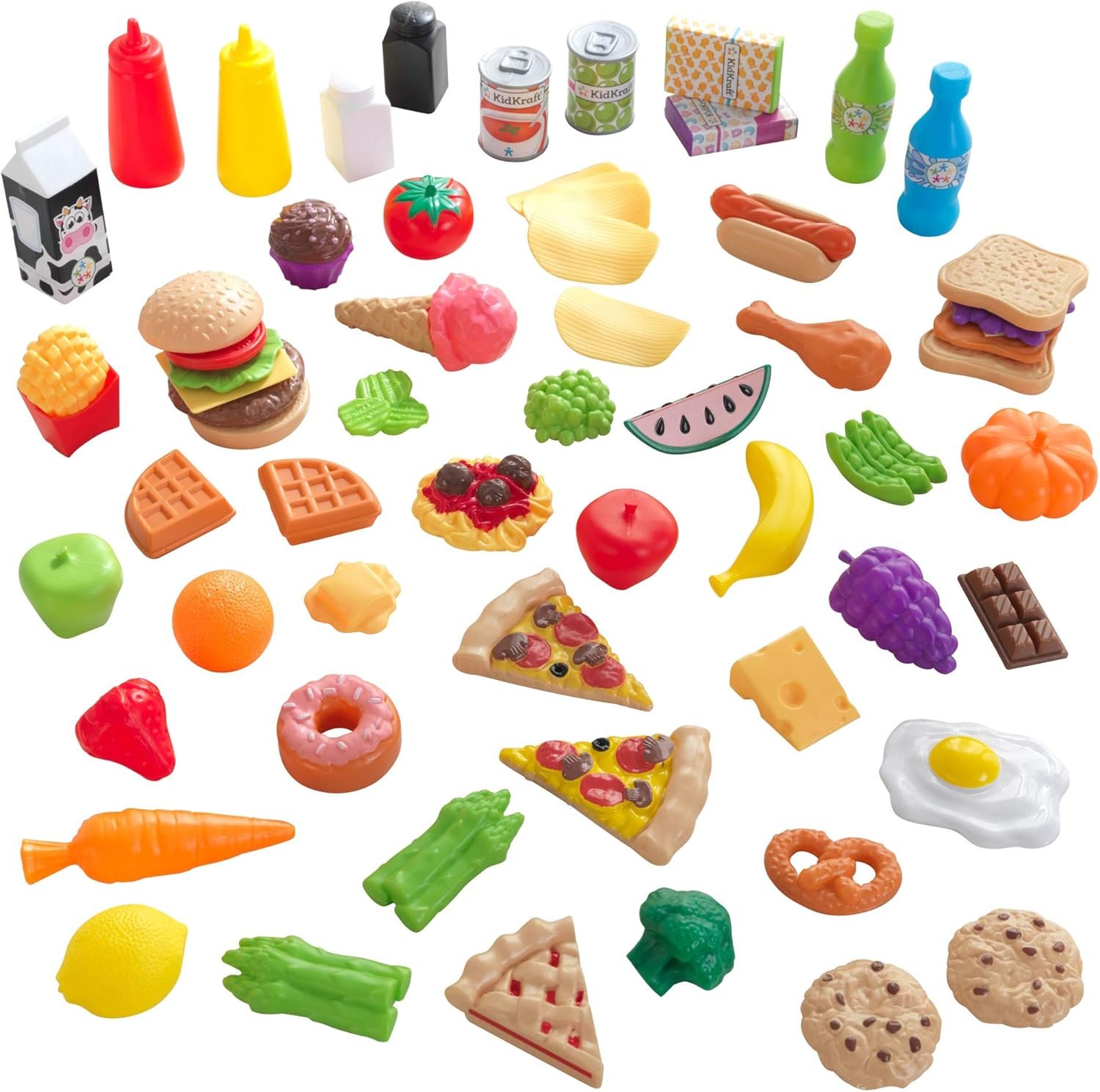 65-piece plastic food