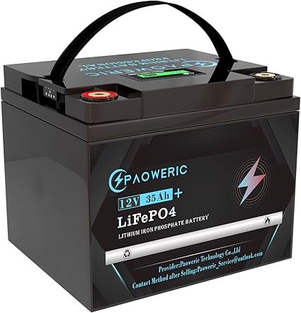 12V 35Ah LiFePO4 Battery with 30A BMS