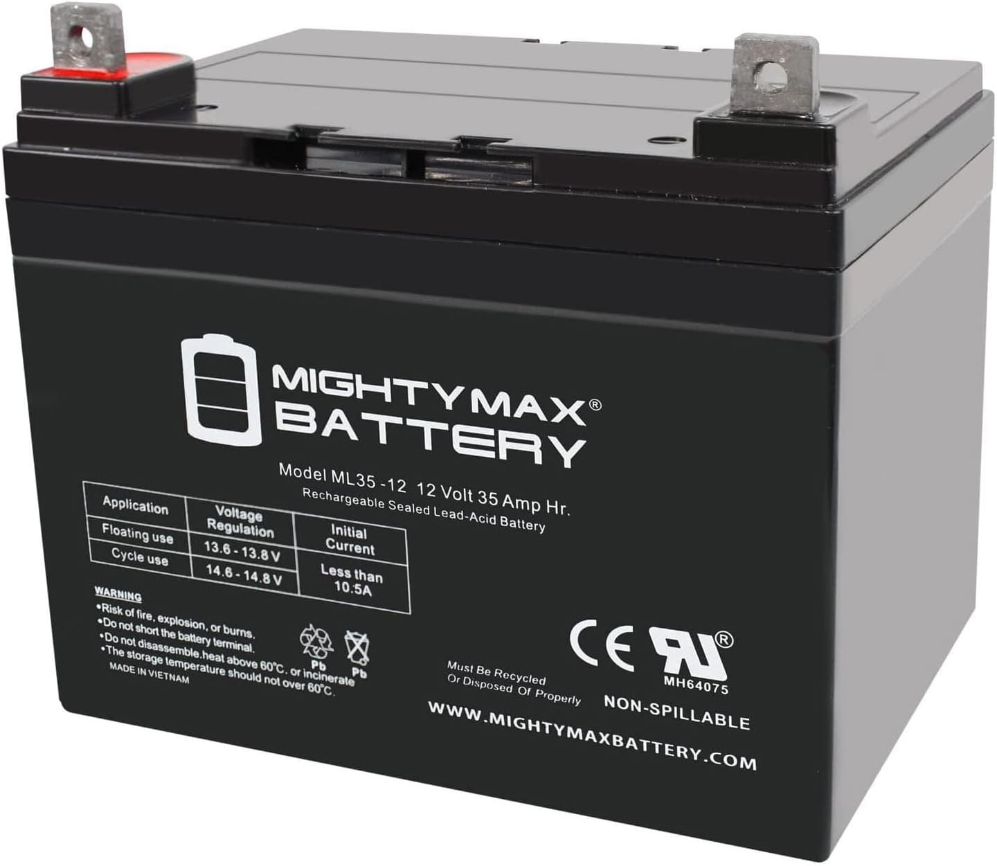 ML35-12 - 12 Volt 35 AH SLA Battery