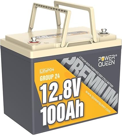 Power Queen 12V 100Ah LiFePO4 Battery