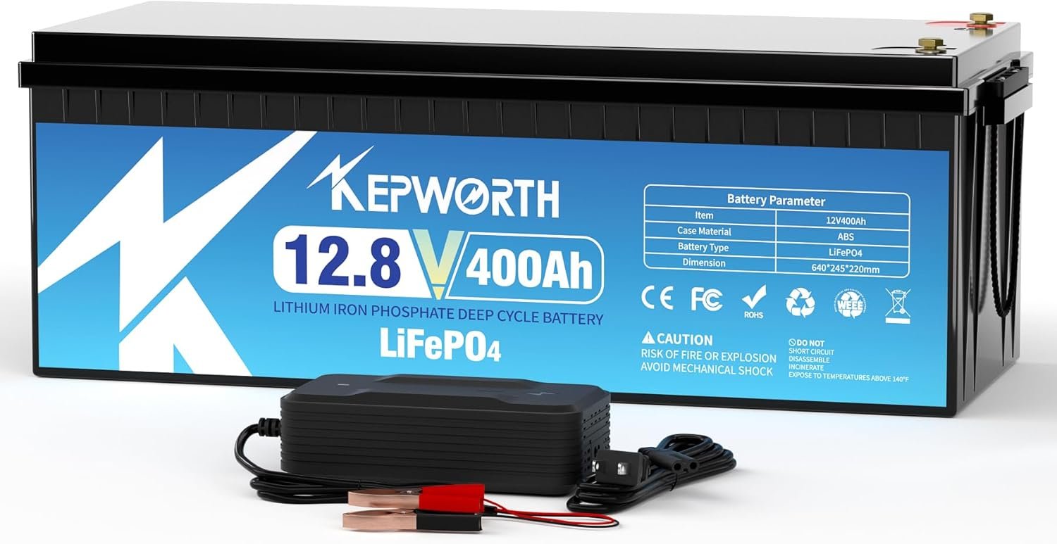 KEPWORTH 12.8V 400Ah LiFePO4 Battery