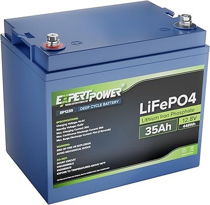 ExpertPower 12V 35Ah Lithium LiFePO4 Battery