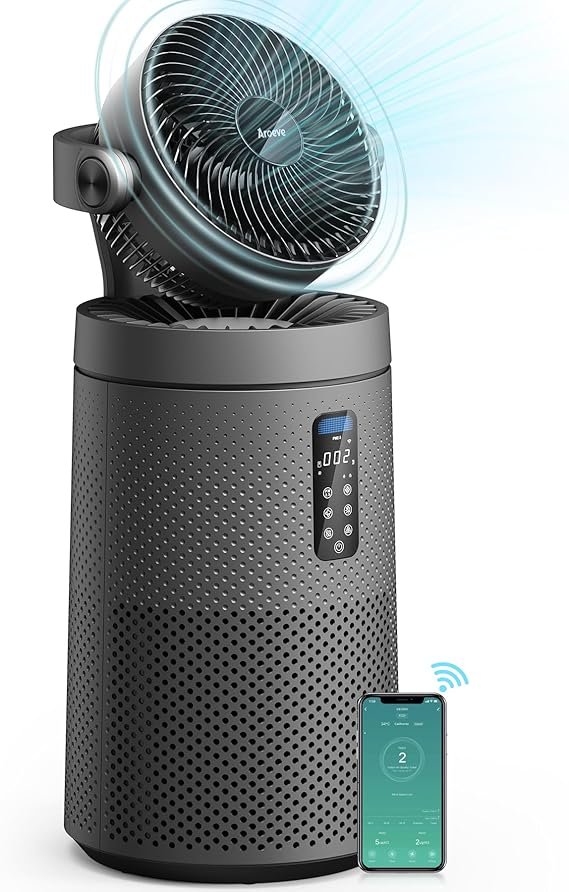 AROEVE 2-in-1 Purifier Fan