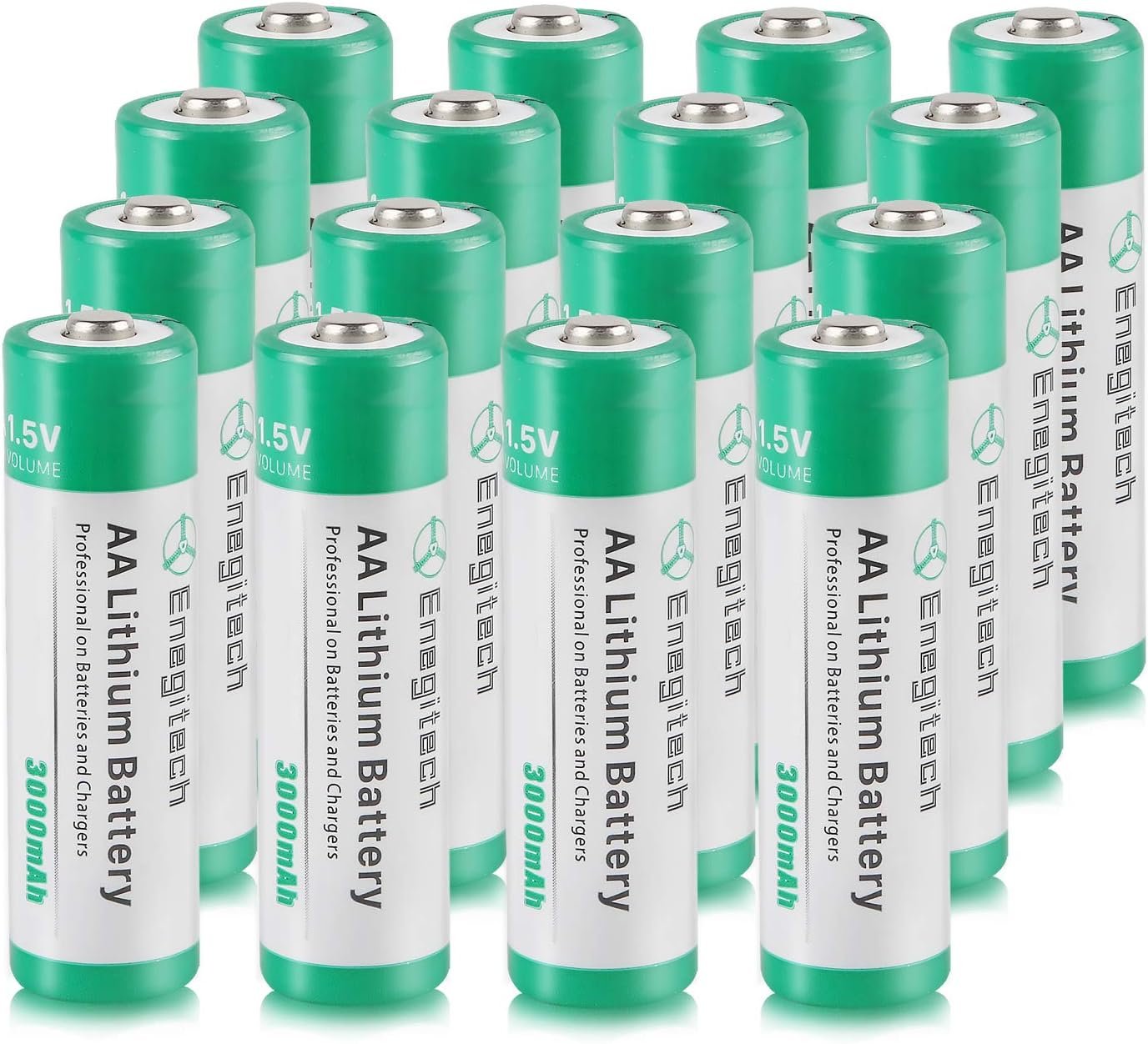 AA Lithium Battery, 3000mAh 1.5V Double A Lithium Battery